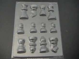 3506 Chess Pieces 3D Chocolate Candy Mold